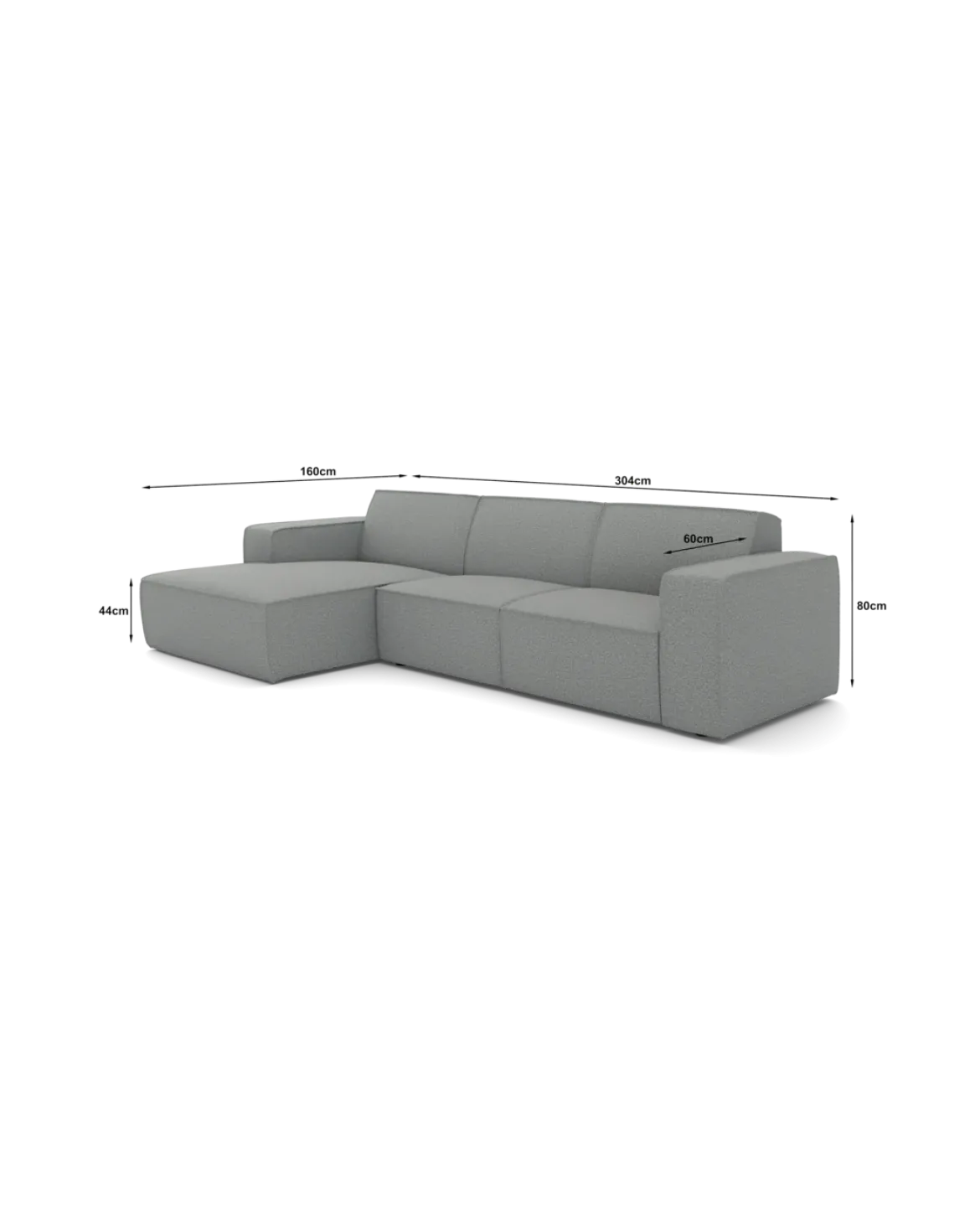 Espada chaiselongsofa XL Venstrevendt