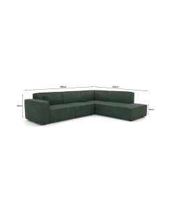 Espada hjørnesofa XL Højrevendt med open end