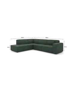 Espada hjørnesofa XL Venstrevendt med open end
