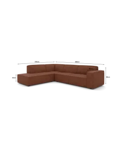 Espada hjørnesofa XL Venstrevendt med open end