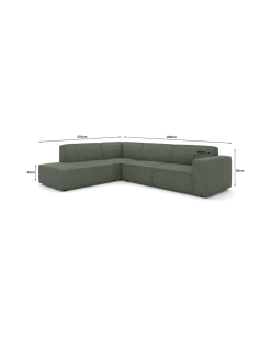 Espada hjørnesofa XL Venstrevendt med open end
