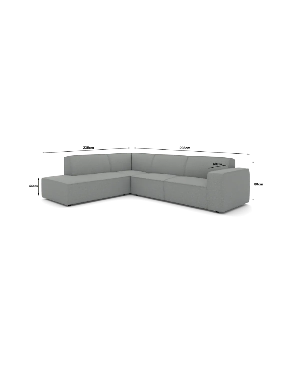 Espada hjørnesofa XL Venstrevendt med open end