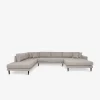 Fabio hjørnesofa M/chaiselong, Stone