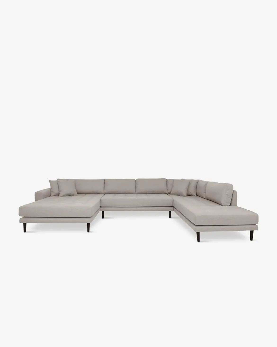 Fabio hjørnesofa M/chaiselong, Stone