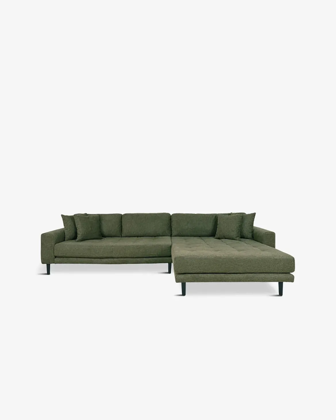 Fabio sofa m/chaiselong Olivengrøn