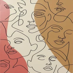 Faccia art canvas Galleri
