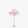 Feather palm gulvlampe Pink