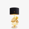 Flores bordlampe Guld/ sort skærm