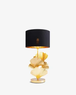 Flores bordlampe Guld/ sort skærm