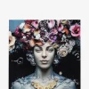 Flower art lady glas galleri Galleri