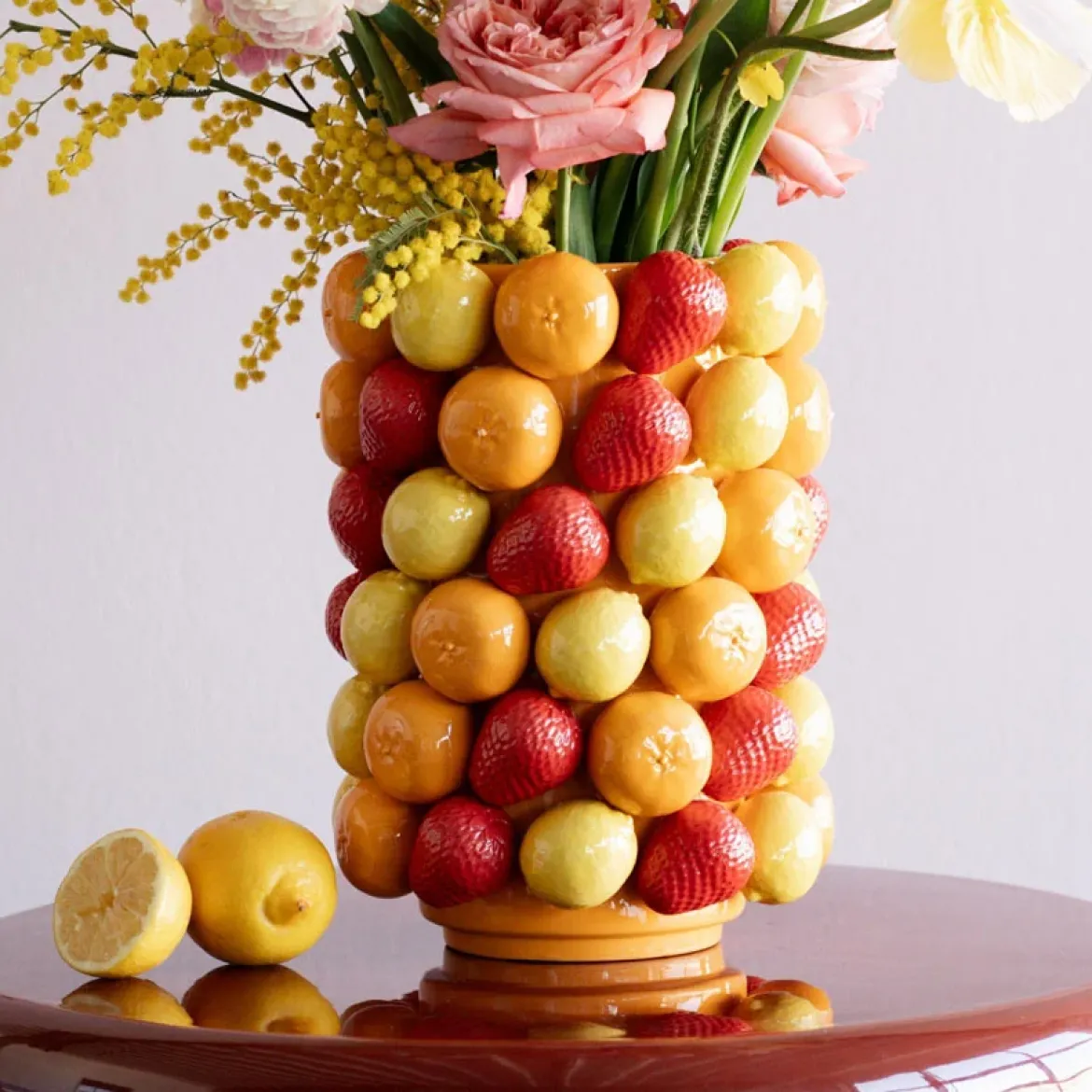 Frugt parade vase høj Vase