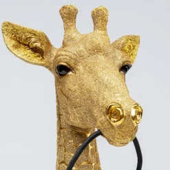 Giraf bordlampe buste Guld