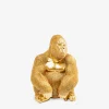 Gorilla guld XL Pynt