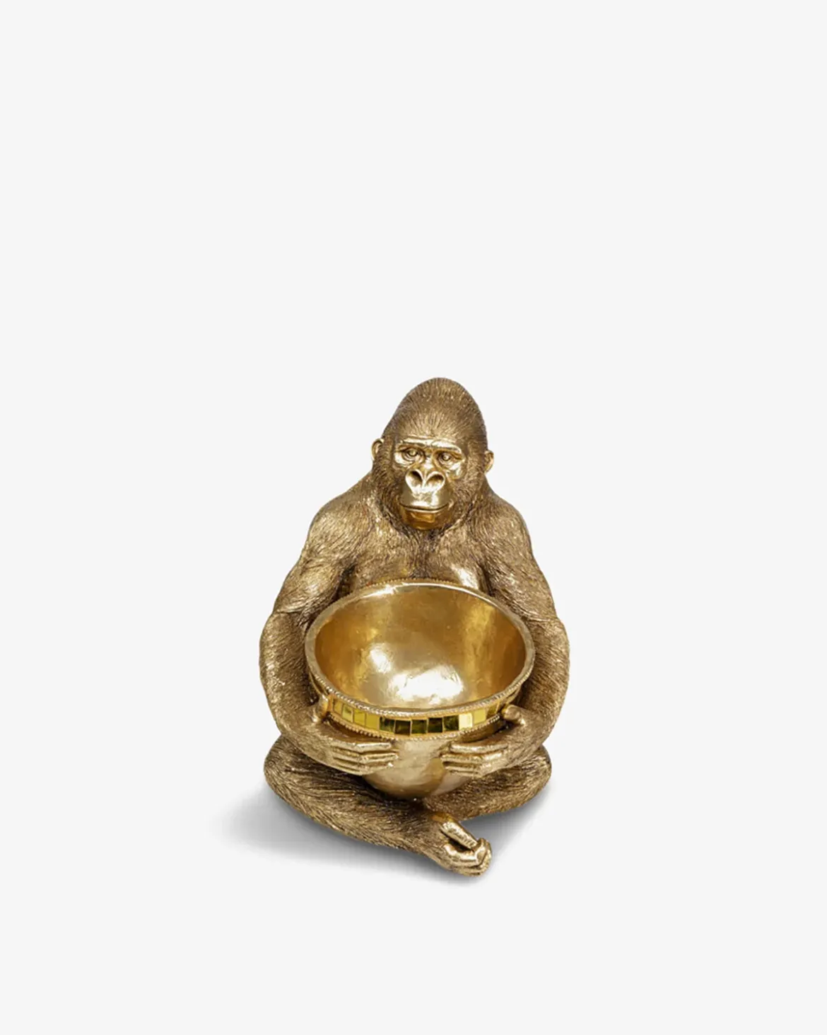 Gorilla m/skål Guld