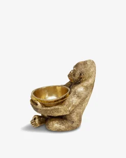 Gorilla m/skål Guld