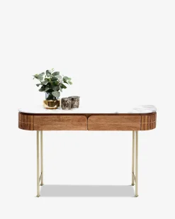Grace konsolbord mango/ hvid marmor top Konsolbord