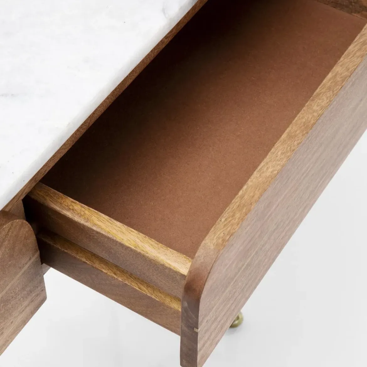 Grace konsolbord mango/ hvid marmor top Konsolbord