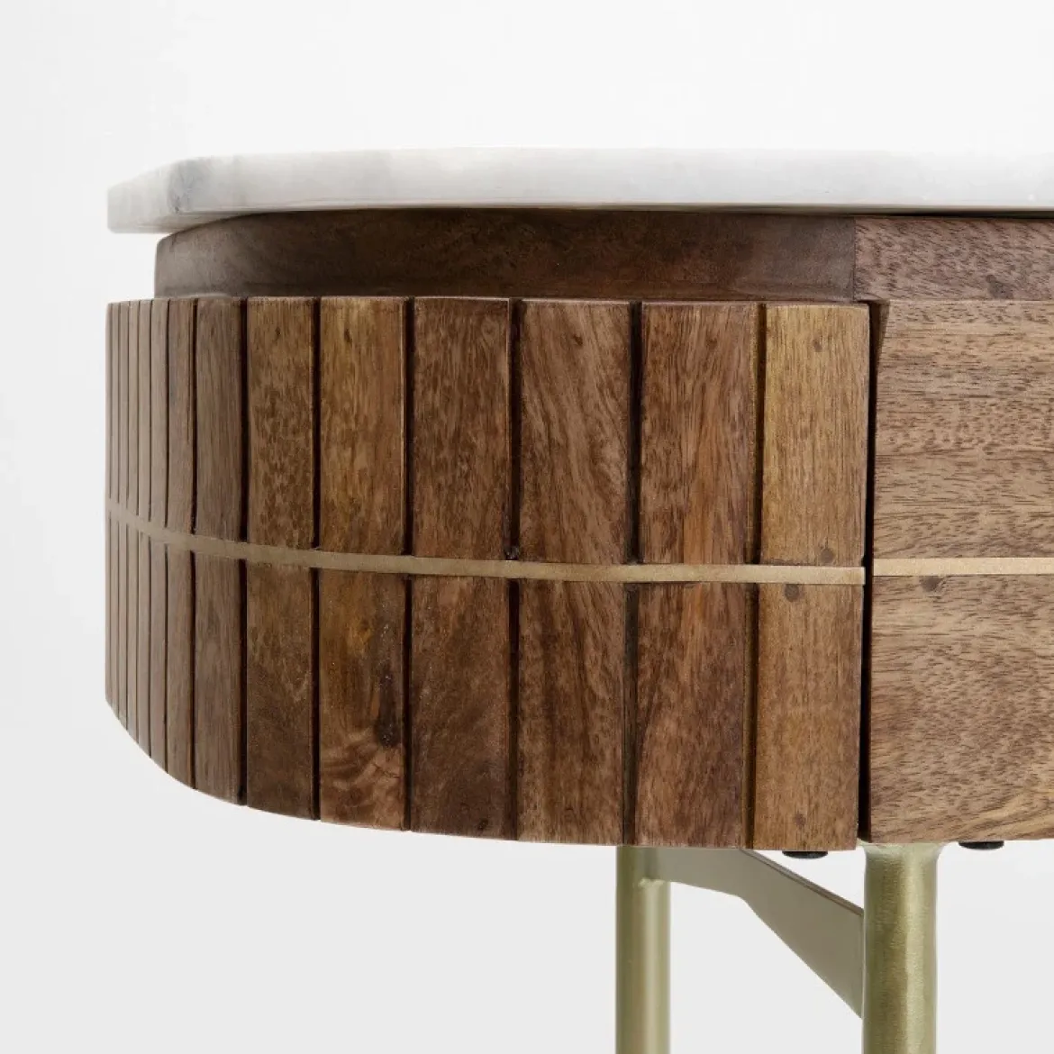 Grace konsolbord mango/ hvid marmor top Konsolbord