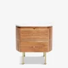 Grace sengebord Hvid marmor top
