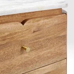 Grace sengebord Hvid marmor top