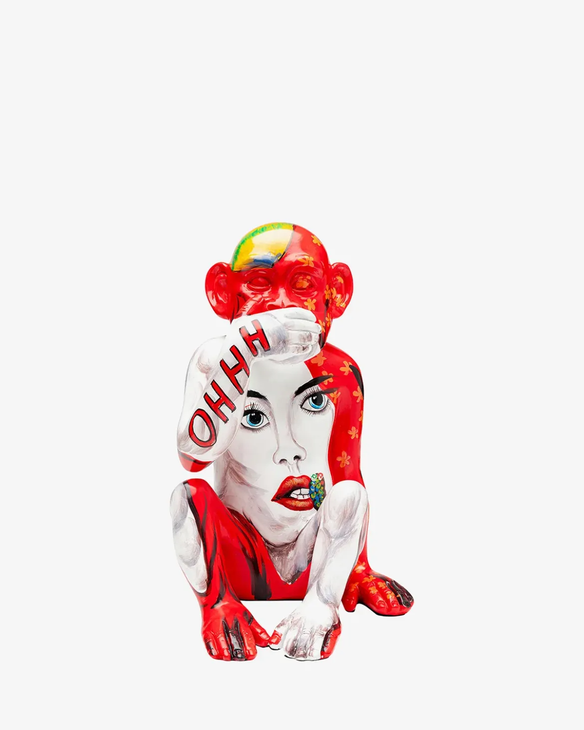 Graffiti monkey red Pynt