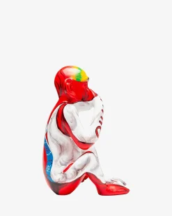 Graffiti monkey red Pynt