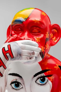 Graffiti monkey red Pynt