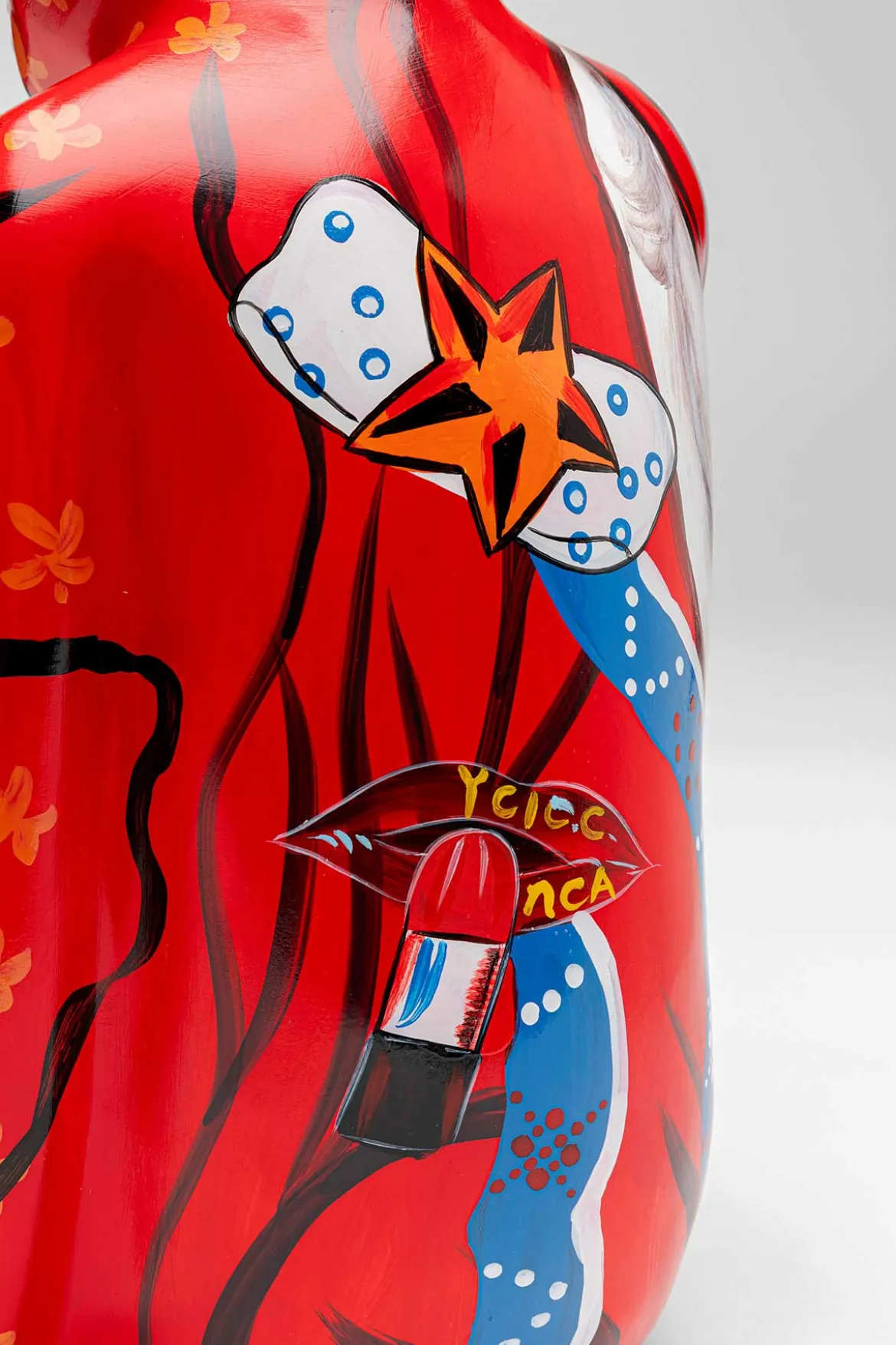 Graffiti monkey red Pynt