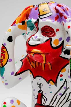 Graffiti monkey white Pynt