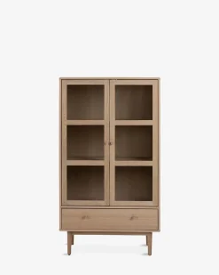Hefe vitrine Eg hvidolieret
