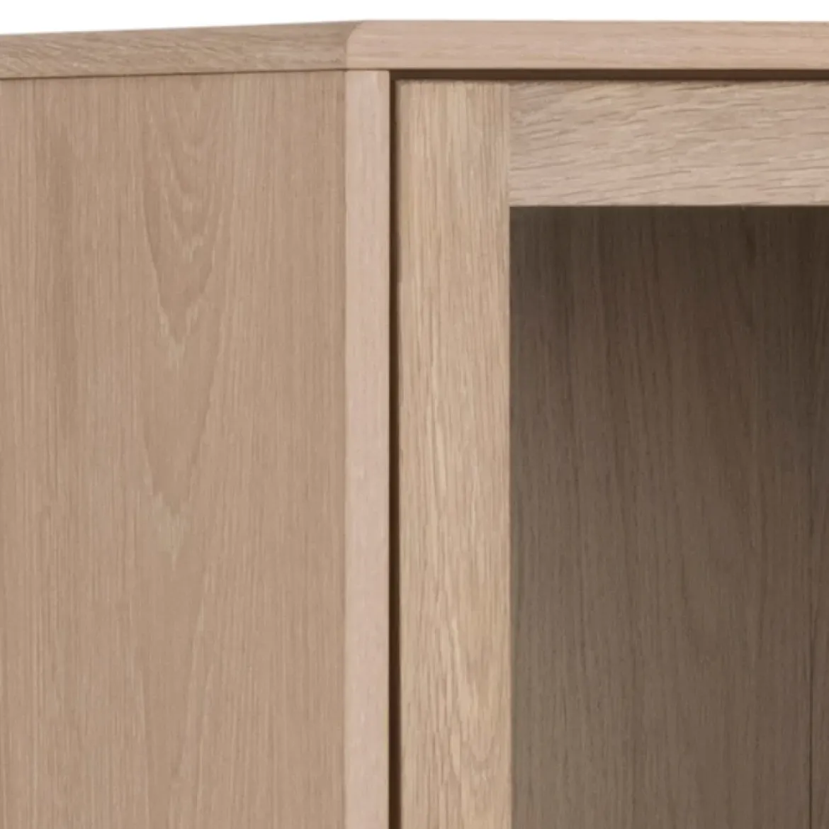 Hefe vitrine Eg hvidolieret