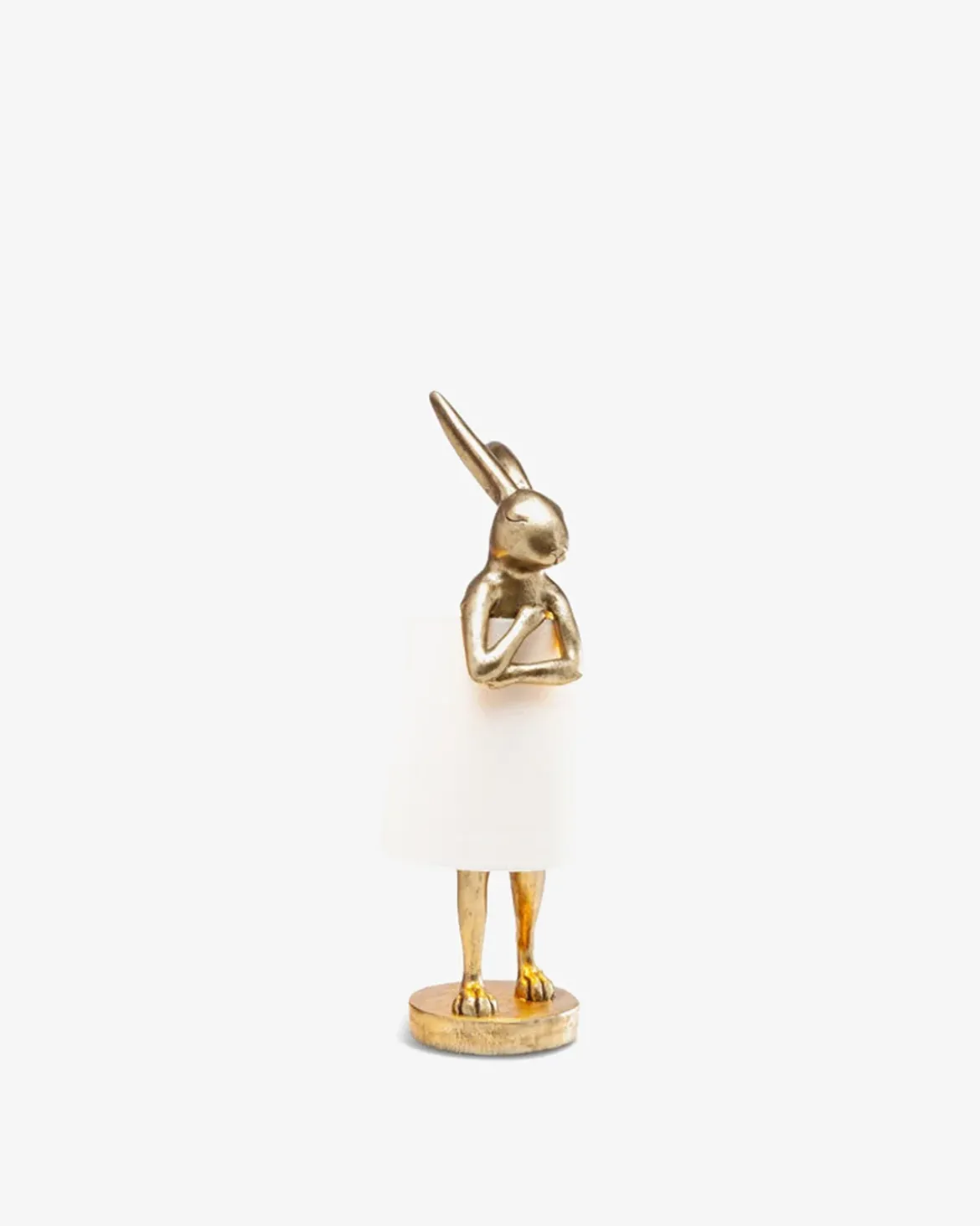 Kanin bordlampe m/skærm 68cm