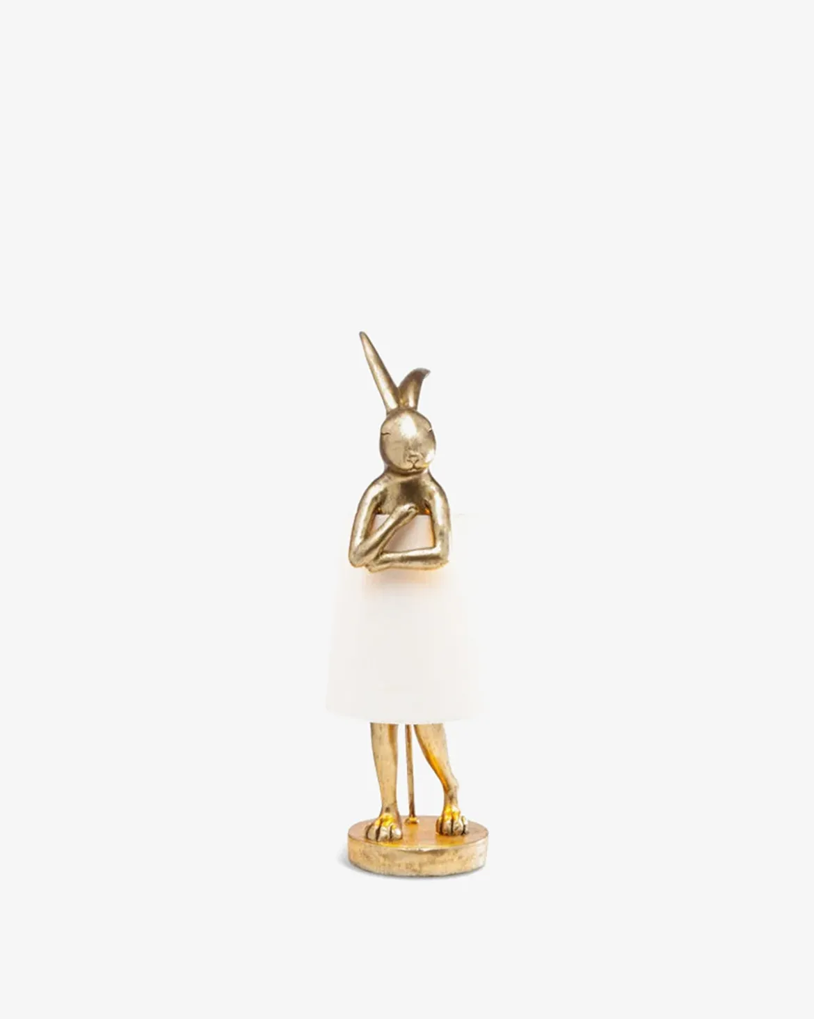Kanin bordlampe m/skærm 68cm