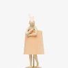Kanin bordlampe peach/creme