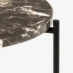 Light sidebord Brun marmor