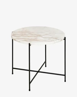 Light sofabord Hvid marmor