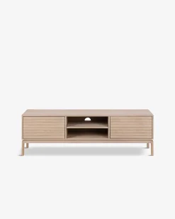 Linley tv-bord Hvidpigmenteret eg