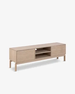 Linley tv-bord Hvidpigmenteret eg
