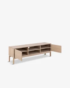 Linley tv-bord Hvidpigmenteret eg
