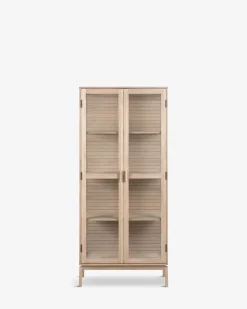 Linley vitrine Hvidpigmenteret eg