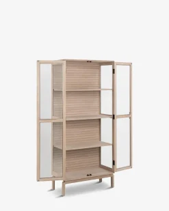 Linley vitrine Hvidpigmenteret eg