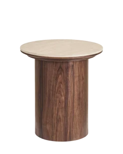 Livano hjørnebord rundt Keramik Ø45 cm