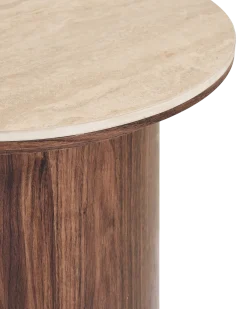 Livano hjørnebord rundt Keramik Ø45 cm