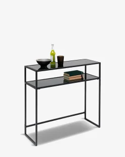 Loft konsolbord Sort