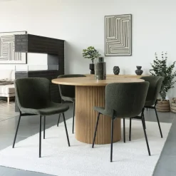 Maceda spisebordsstol Mørkegrøn