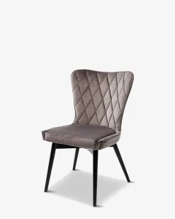 Marshall spisebordsstol Grå velour