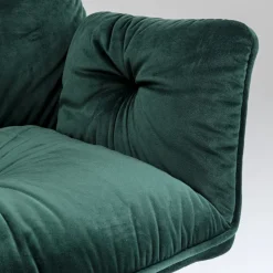 Mila spisebordsstol m. arm Grøn velour