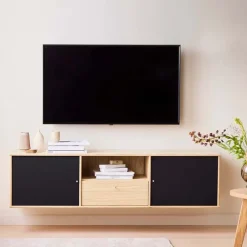 Mistral tv-bord Hvidpigm. eg