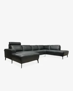 Modu byggesofa Antracite læder