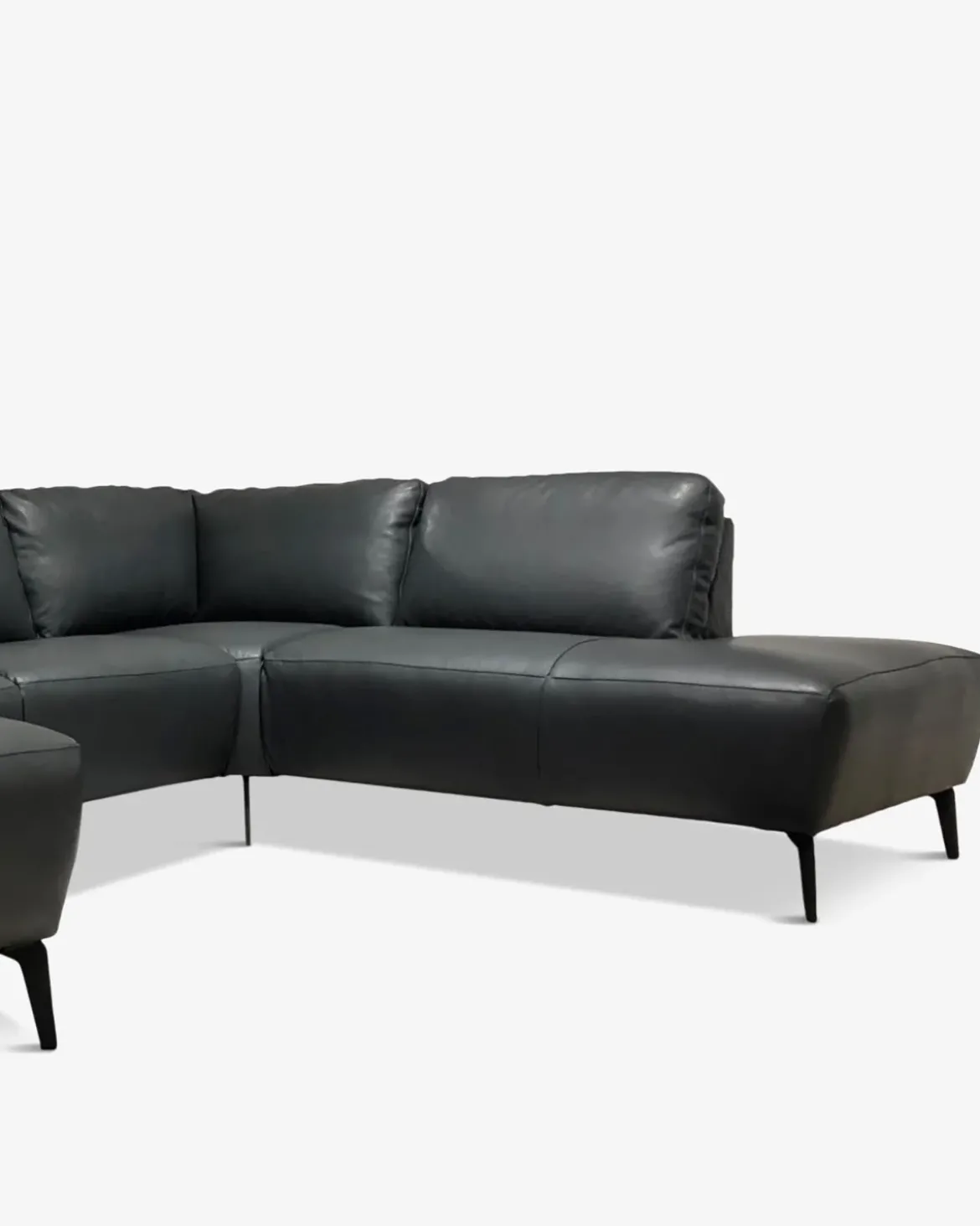 Modu byggesofa Antracite læder